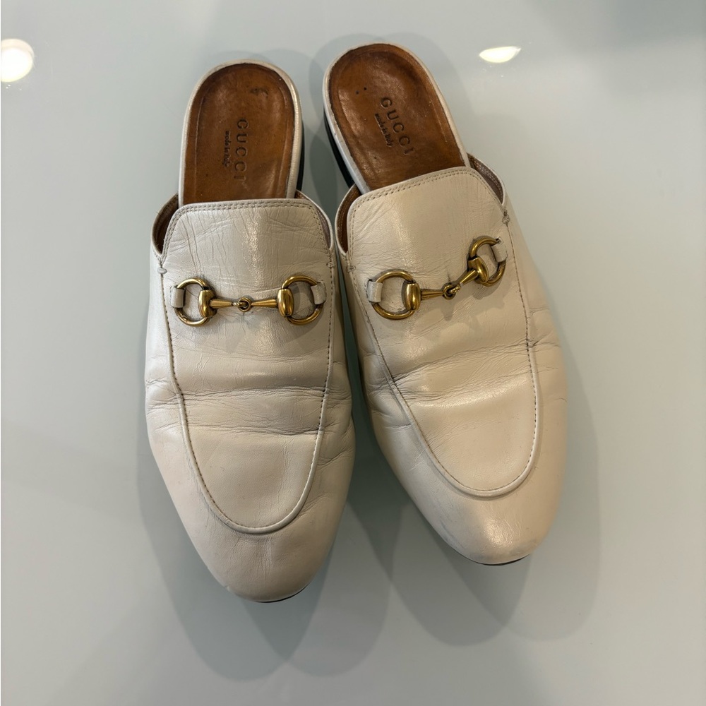 Gucci Princetown Leather Mules